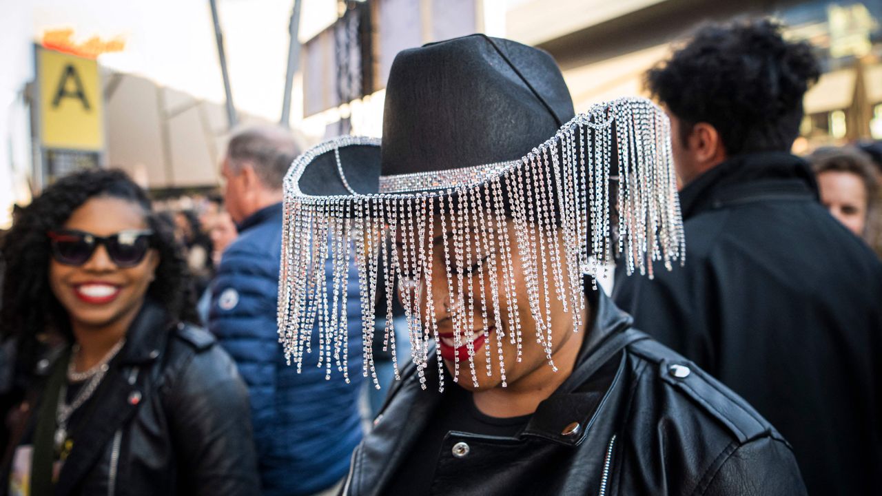 Beyonce fans queue to enter to the Friends Arena to watch her first concert of the World Tour named