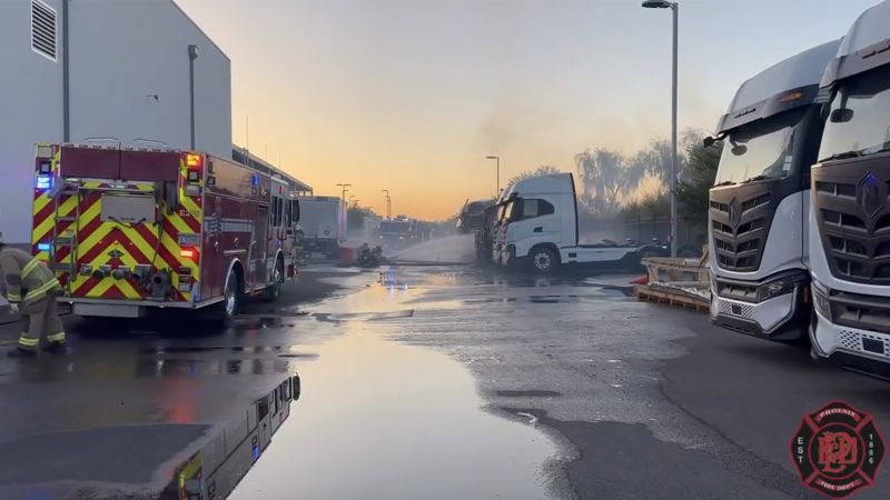 Five Nikola electric trucks catch fire at Phoenix headquarters, company says ‘foul play suspected’