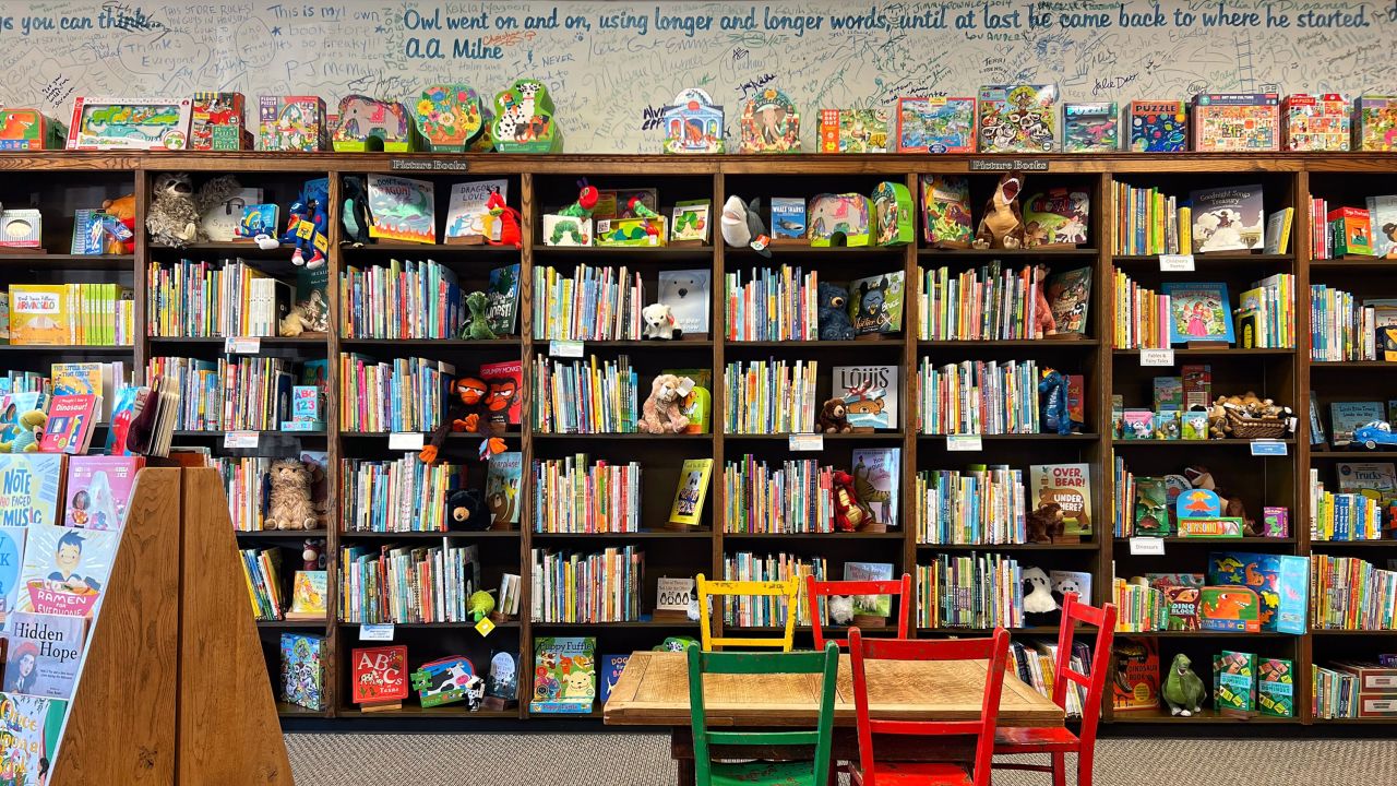 The children's section at Blue Willow Bookshop in Houston, Texas.