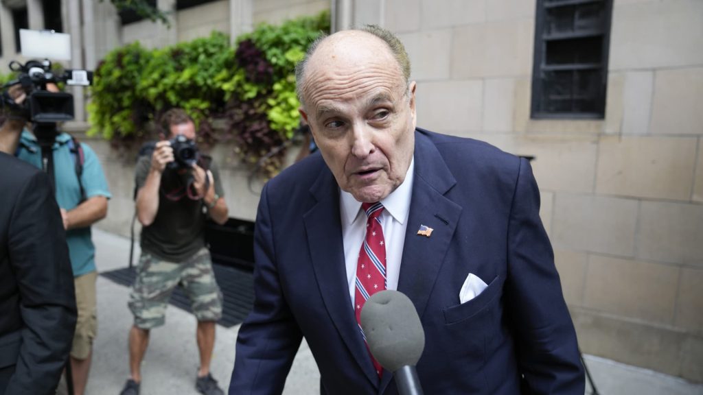 Rudy Giuliani bond set at $150,000 in Trump Georgia election case