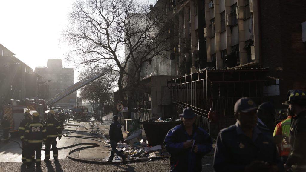 Johannesburg apartment fire kills 73; building reported occupied by homeless
