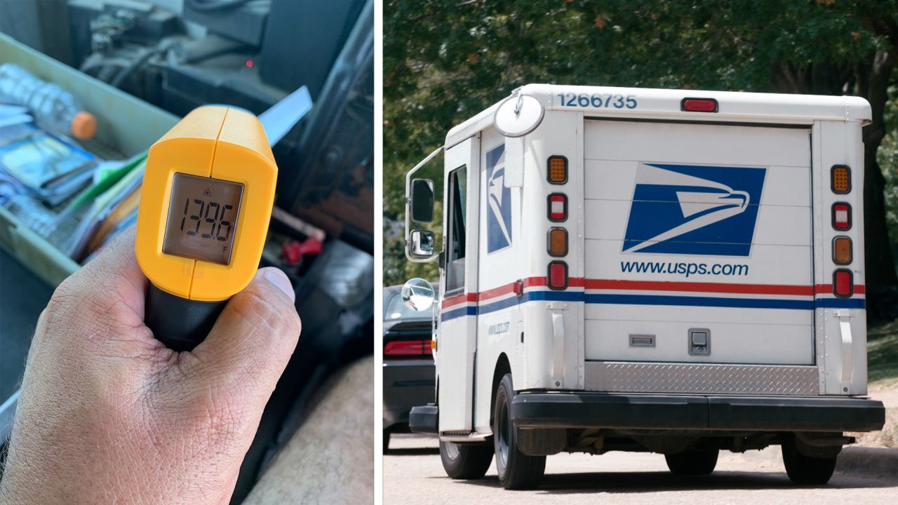 In a photo shared with CNN, a USPS truck in the Dallas area showed temperatures in the vehicle reaching nearly 140 degrees in June.