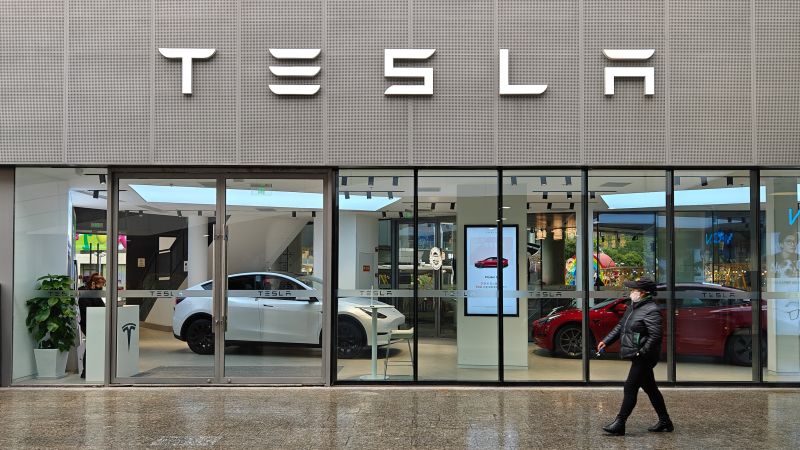 Tesla stock falls after cutting prices in China again