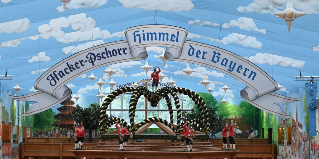 A 1-liter stein of beer at Munich’s famed Oktoberfest will cost nearly $15 this year