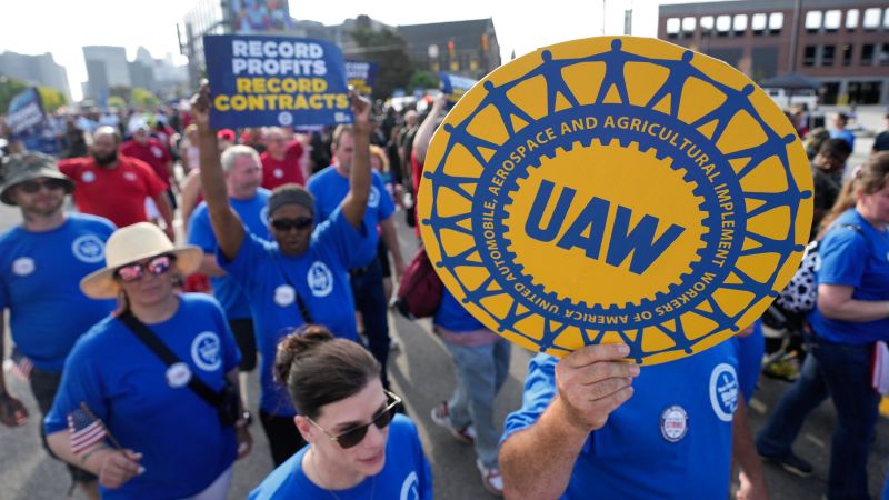 UAW to target strikes at Ford, GM and Stellantis at midnight if no deal reached
