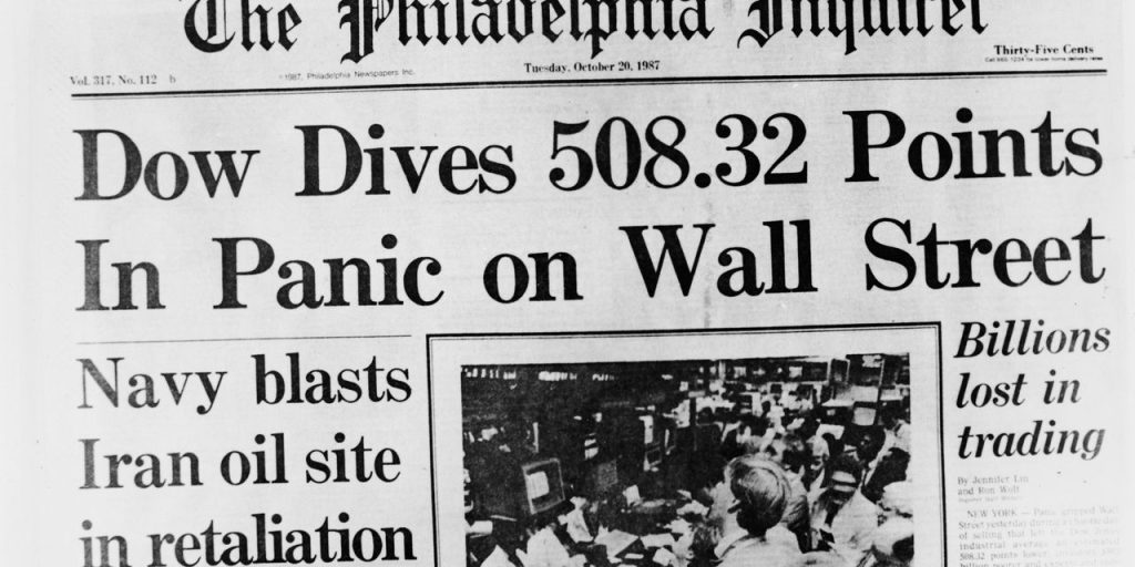 How likely is a 1987-style stock-market crash today? Likelier than you’d think.